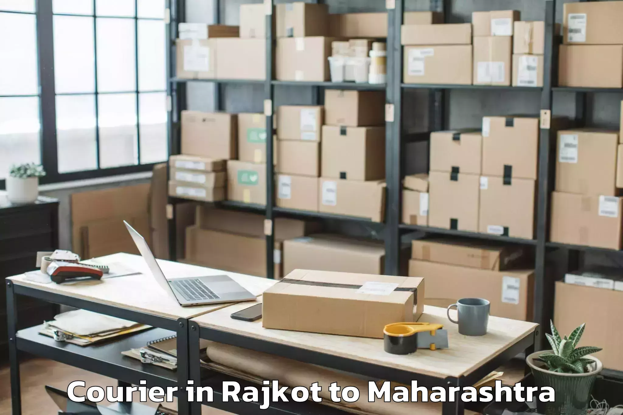 Hassle-Free Rajkot to Dhamangaon Railway Courier